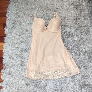 Elegant Cream Lace Chemise